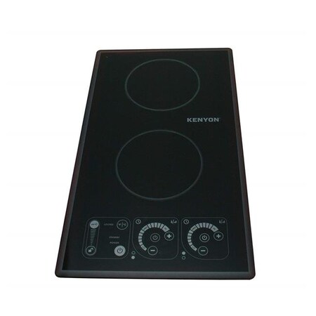 Kenyon Kenyon B81321 21 in. 120V Silken Portrait Electric Induction Cooktop with 2 Burner; Black B81321